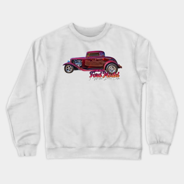 1932 Ford Model B 3 Window Coupe Crewneck Sweatshirt by Gestalt Imagery